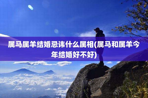 属马属羊结婚忌讳什么属相(属马和属羊今年结婚好不好)