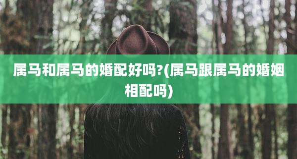 属马和属马的婚配好吗?(属马跟属马的婚姻相配吗)