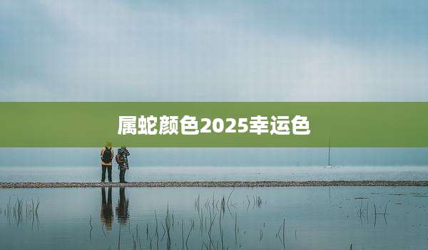 属蛇颜色2025幸运色