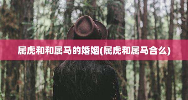 属虎和和属马的婚姻(属虎和属马合么)