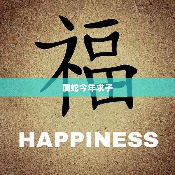 属蛇今年求子