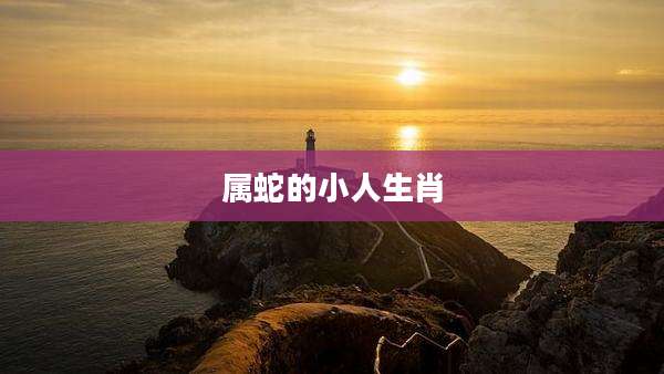 属蛇的小人生肖