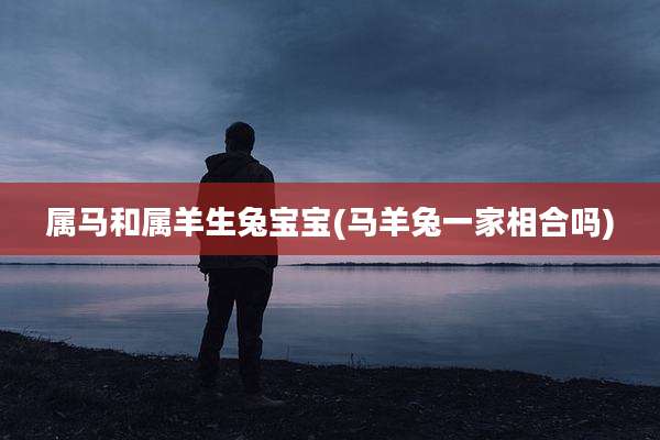 属马和属羊生兔宝宝(马羊兔一家相合吗)