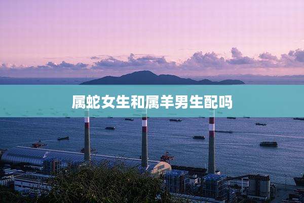 属蛇女生和属羊男生配吗