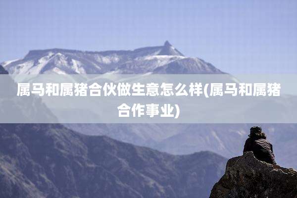 属马和属猪合伙做生意怎么样(属马和属猪合作事业)