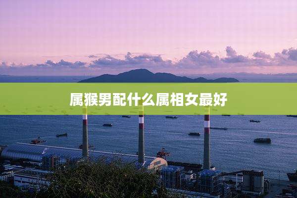属猴男配什么属相女最好