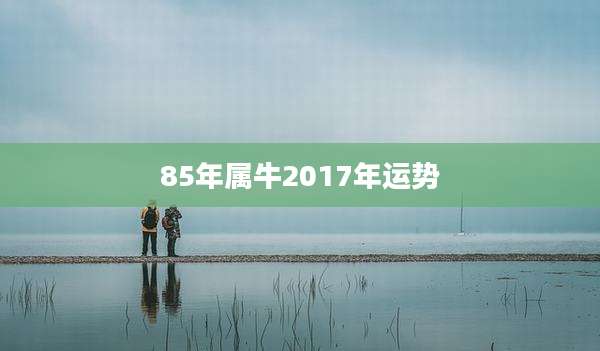 85年属牛2017年运势