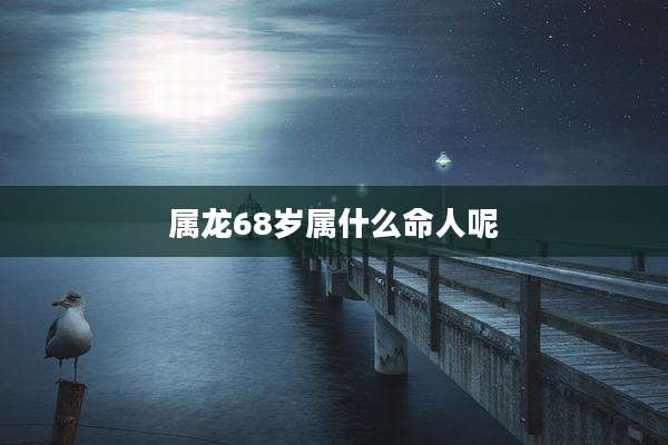 属龙68岁属什么命人呢