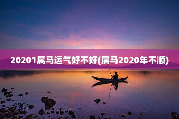 20201属马运气好不好(属马2020年不顺)