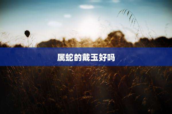 属蛇的戴玉好吗