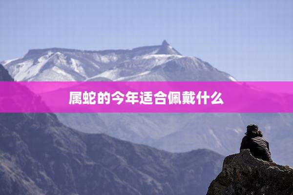 属蛇的今年适合佩戴什么