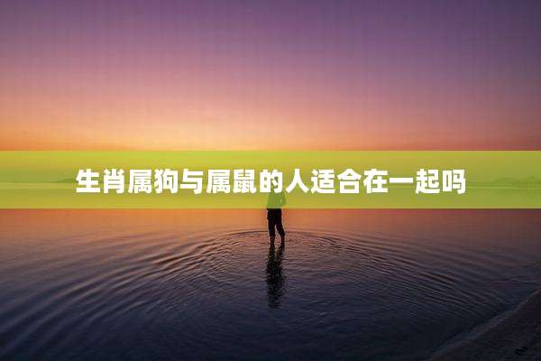 生肖属狗与属鼠的人适合在一起吗