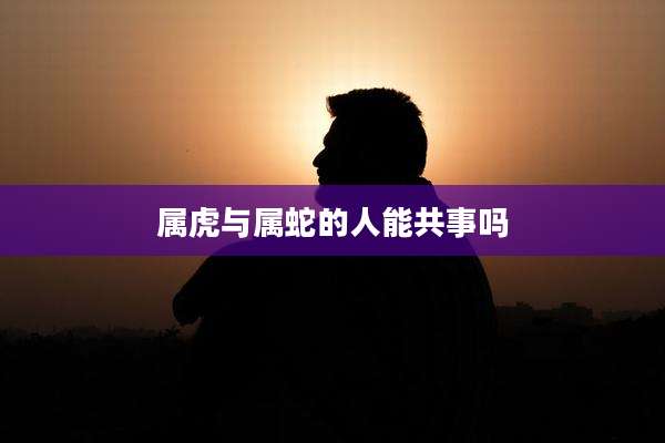 属虎与属蛇的人能共事吗