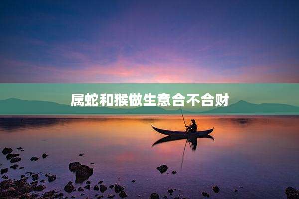 属蛇和猴做生意合不合财