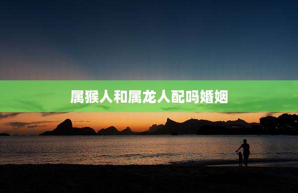 属猴人和属龙人配吗婚姻