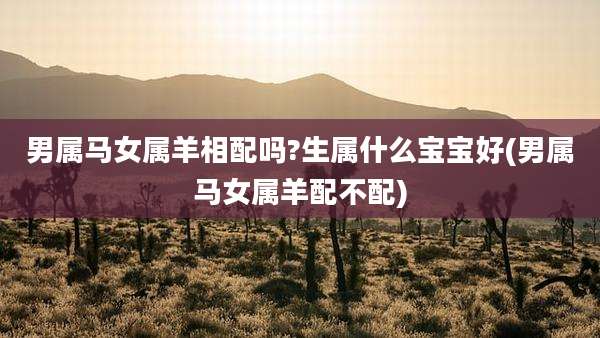 男属马女属羊相配吗?生属什么宝宝好(男属马女属羊配不配)