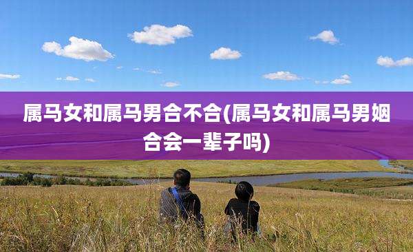 属马女和属马男合不合(属马女和属马男姻合会一辈子吗)