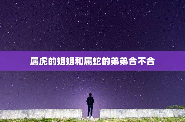 属虎的姐姐和属蛇的弟弟合不合