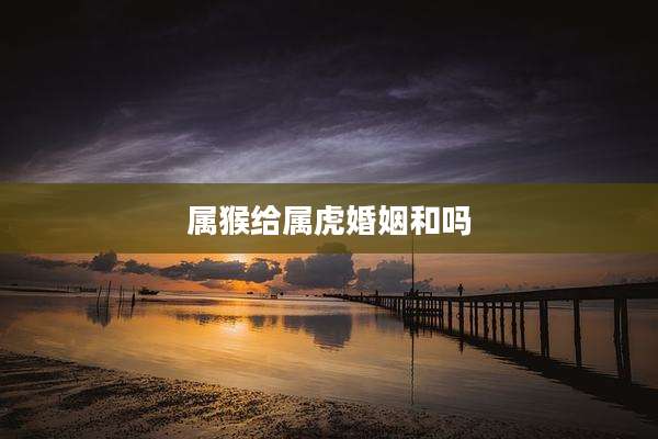 属猴给属虎婚姻和吗