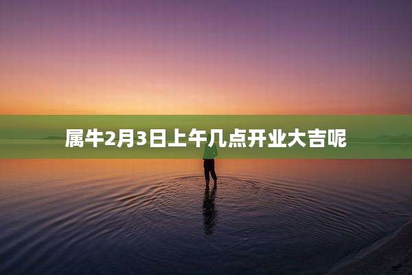 属牛2月3日上午几点开业大吉呢