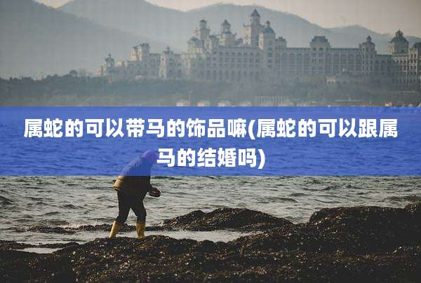 属蛇的可以带马的饰品嘛(属蛇的可以跟属马的结婚吗)