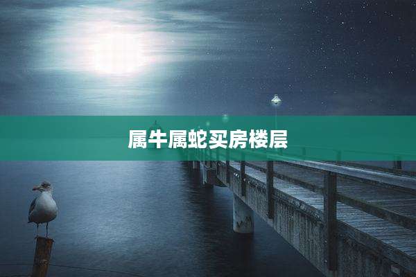 属牛属蛇买房楼层