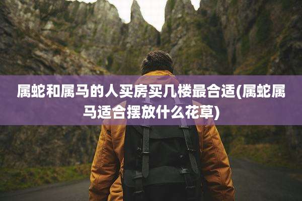 属蛇和属马的人买房买几楼最合适(属蛇属马适合摆放什么花草)