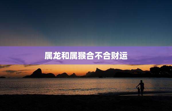 属龙和属猴合不合财运