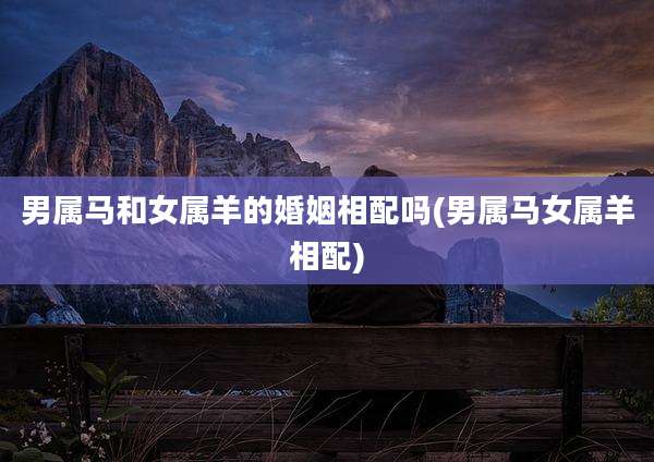 男属马和女属羊的婚姻相配吗(男属马女属羊相配)