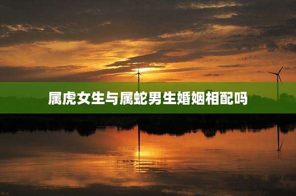 属虎女生与属蛇男生婚姻相配吗