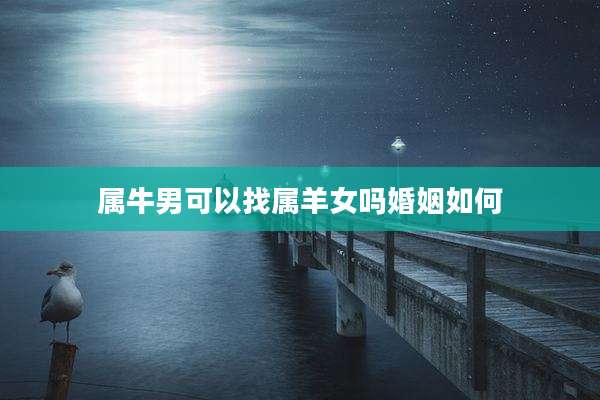属牛男可以找属羊女吗婚姻如何