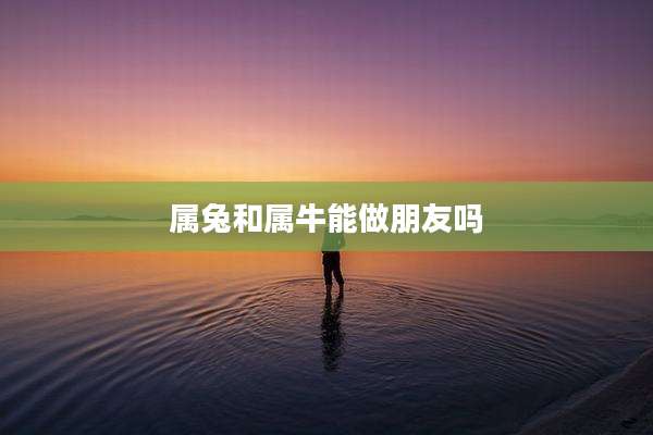 属兔和属牛能做朋友吗