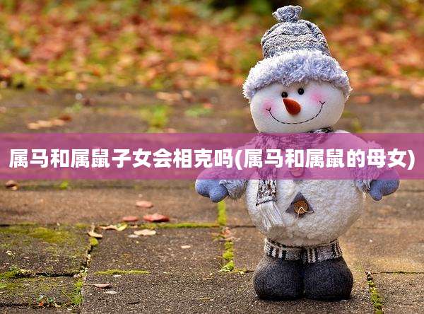 属马和属鼠子女会相克吗(属马和属鼠的母女)