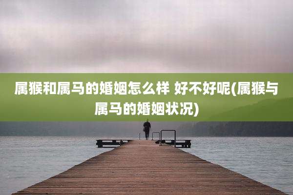 属猴和属马的婚姻怎么样 好不好呢(属猴与属马的婚姻状况)