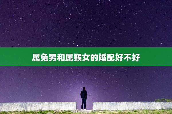 属兔男和属猴女的婚配好不好