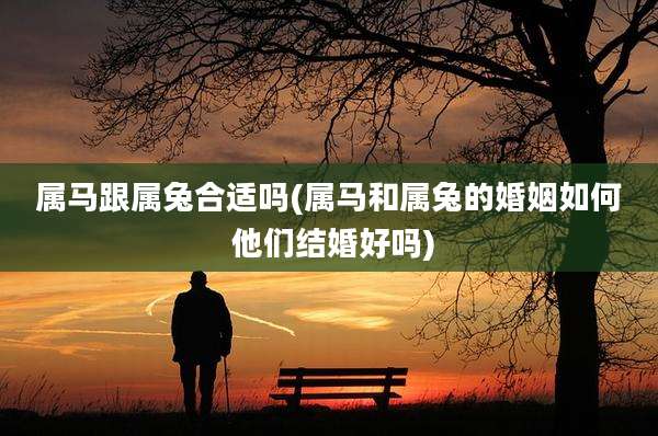 属马跟属兔合适吗(属马和属兔的婚姻如何 他们结婚好吗)