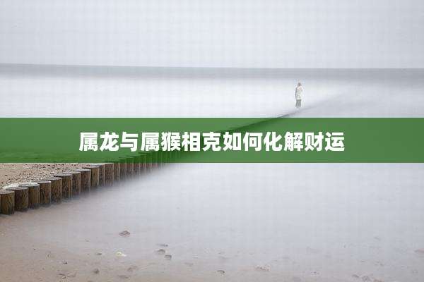 属龙与属猴相克如何化解财运