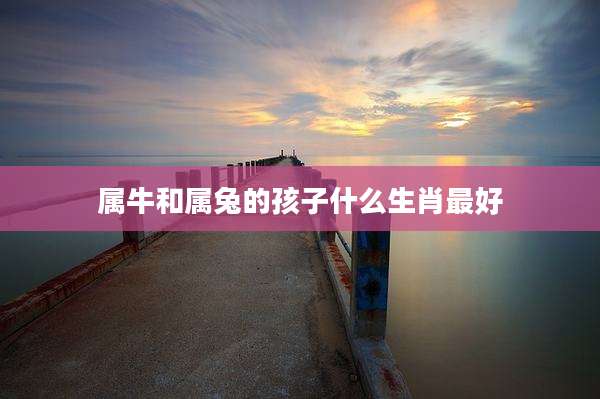 属牛和属兔的孩子什么生肖最好