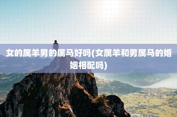 女的属羊男的属马好吗(女属羊和男属马的婚姻相配吗)