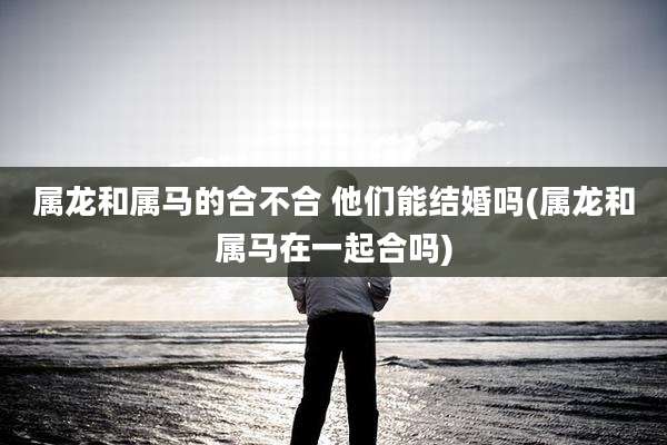 属龙和属马的合不合 他们能结婚吗(属龙和属马在一起合吗)