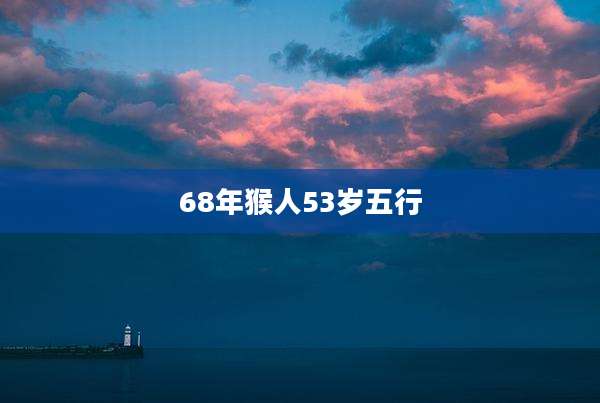 68年猴人53岁五行