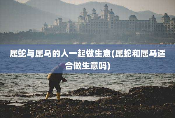 属蛇与属马的人一起做生意(属蛇和属马适合做生意吗)