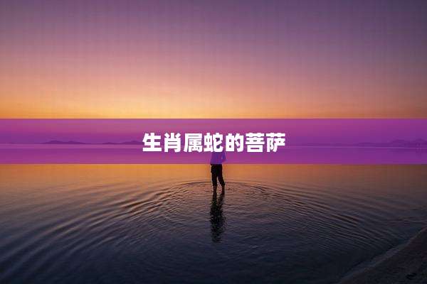 生肖属蛇的菩萨