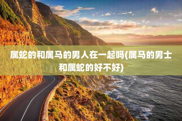 属蛇的和属马的男人在一起吗(属马的男士和属蛇的好不好)