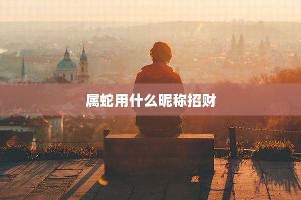 属蛇用什么昵称招财