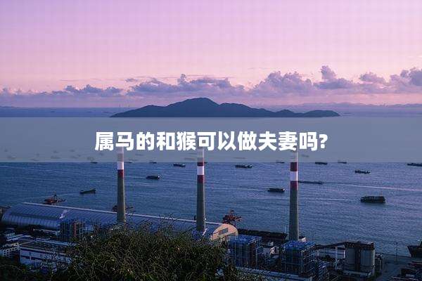 属马的和猴可以做夫妻吗?