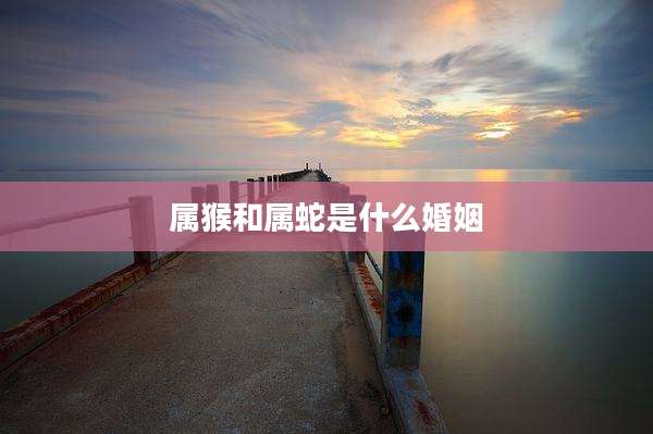 属猴和属蛇是什么婚姻