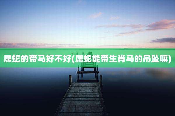 属蛇的带马好不好(属蛇能带生肖马的吊坠嘛)