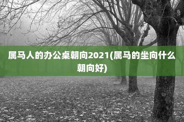 属马人的办公桌朝向2021(属马的坐向什么朝向好)