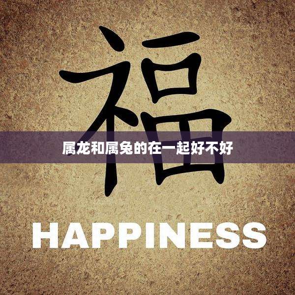 属龙和属兔的在一起好不好